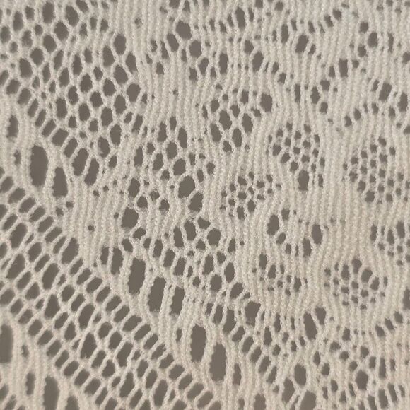 Kimchi Blue Urban Outfitters Off White Lace Short Sleeve Shirt Size Small - Picture 6 of 9